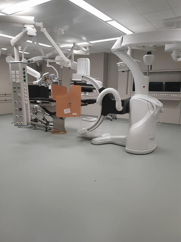 Vloerwerk in operatiekamer